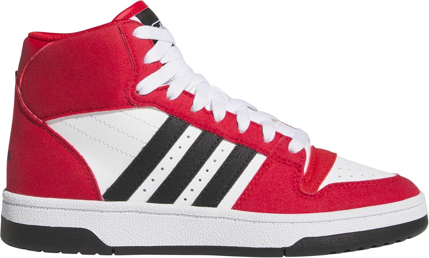 imageadidas UnisexChild Break Start Mid TopTeam Power RedBlackWhite