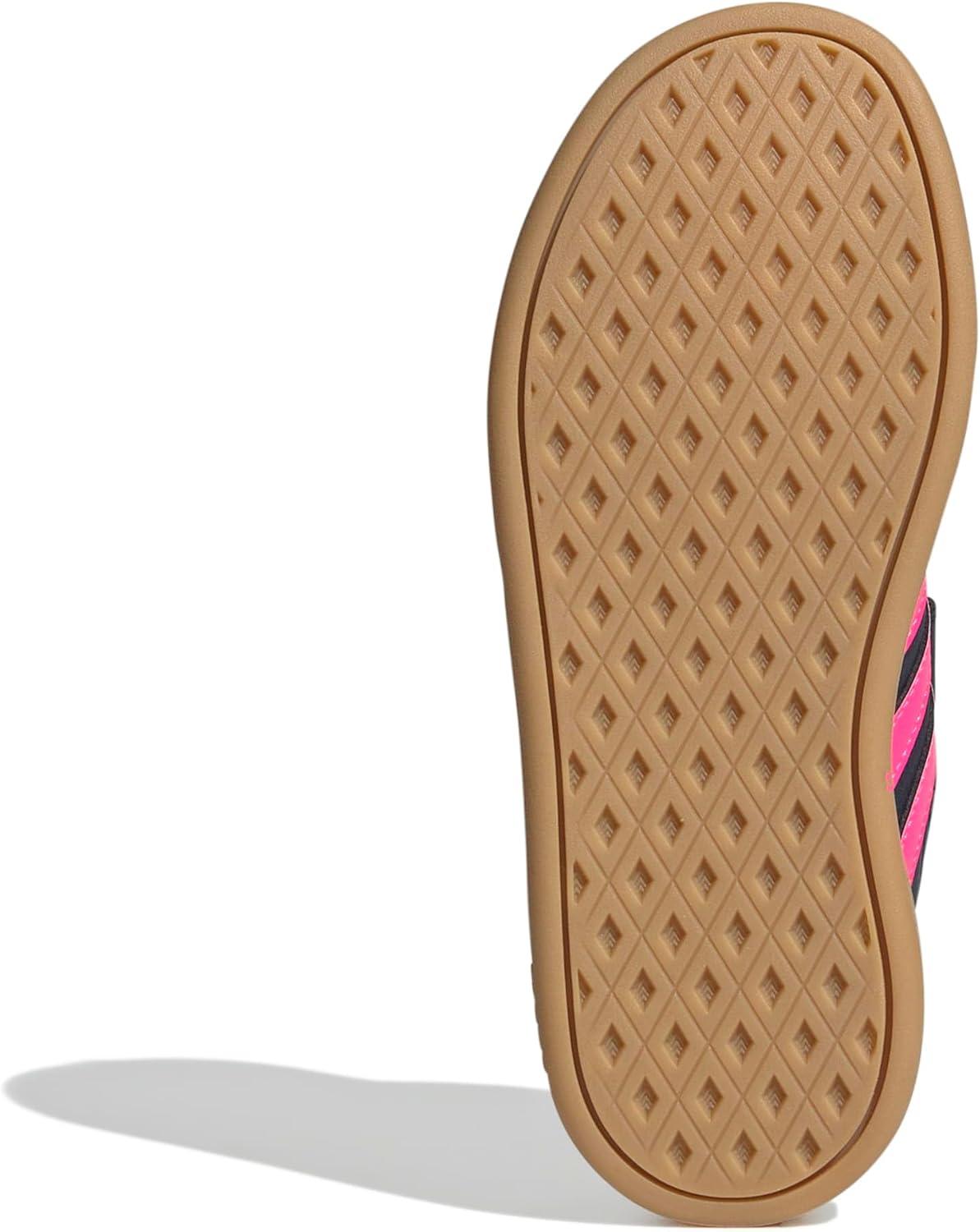 imageadidas UnisexChild Breaknet Sleek Elastic Lace ampamp StrapAurora InkLucid PinkGum