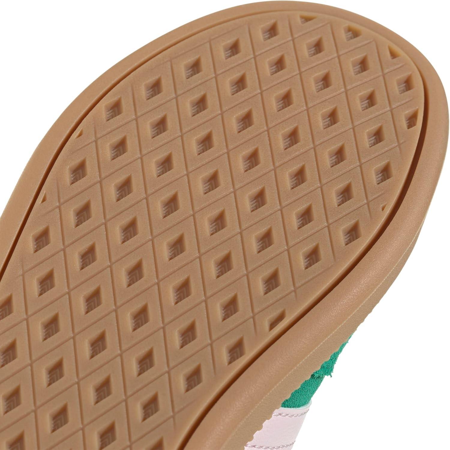 imageadidas UnisexChild Breaknet Sleek Elastic Lace ampamp StrapCourt GreenClear PinkLucid Pink