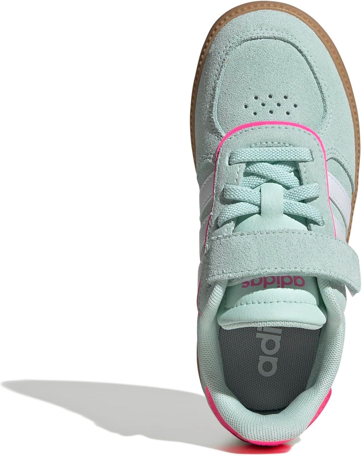 imageadidas UnisexChild Breaknet Sleek Elastic Lace ampamp StrapHalo MintWhiteLucid Pink