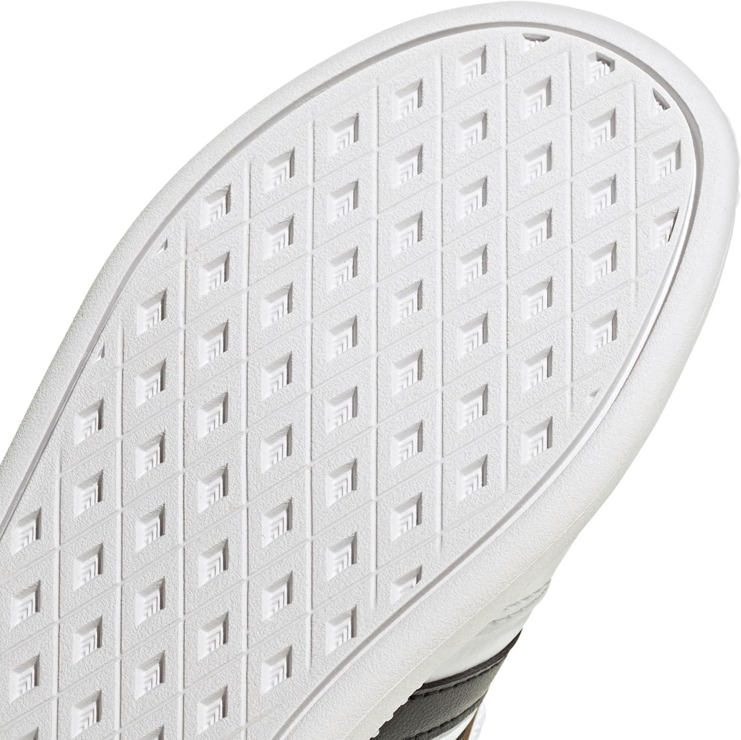 imageadidas UnisexChild Breaknet Sleek Elastic Lace ampamp StrapWhiteBlackOrange Tint