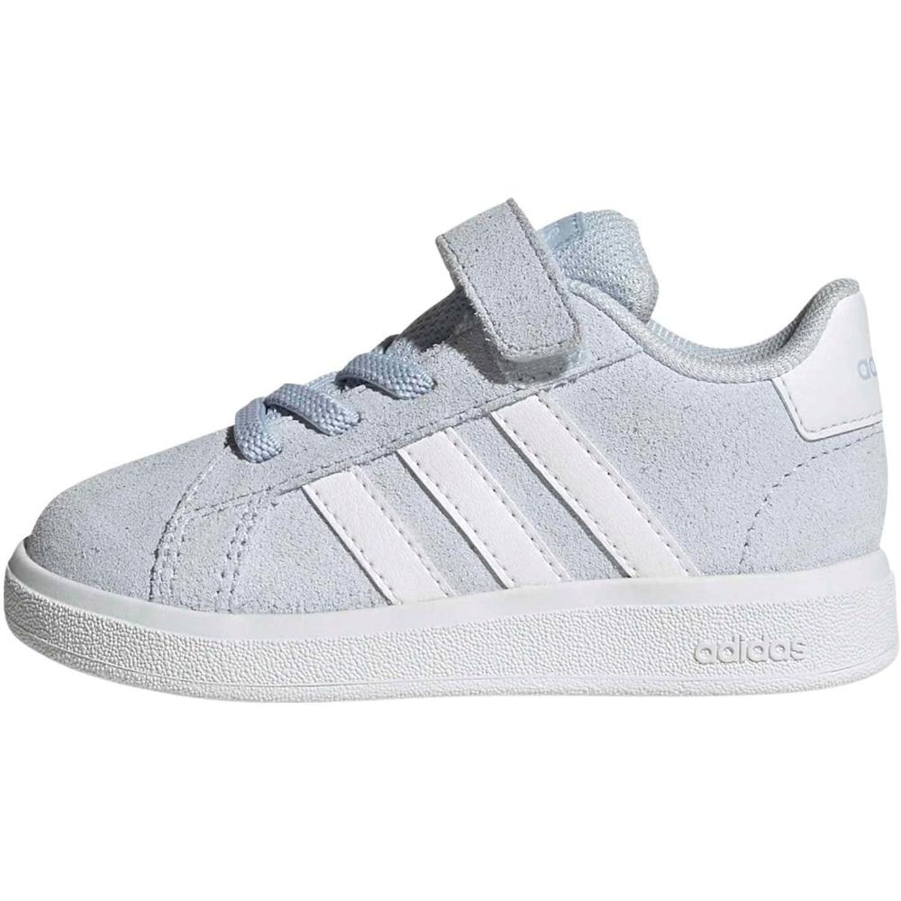 imageadidas BabyBoys Grand Court 20 Elastic Lace ampamp StrapCrystal SkyWhiteCrystal Sky