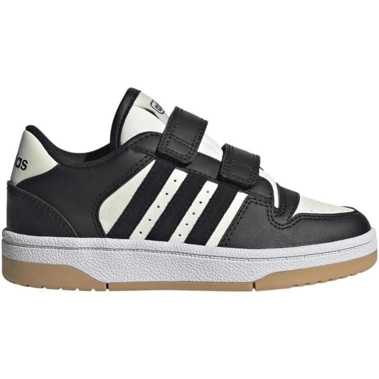 imageadidas Kids Break Start Hook ampamp Loop ShoeBlackBlackCloud White