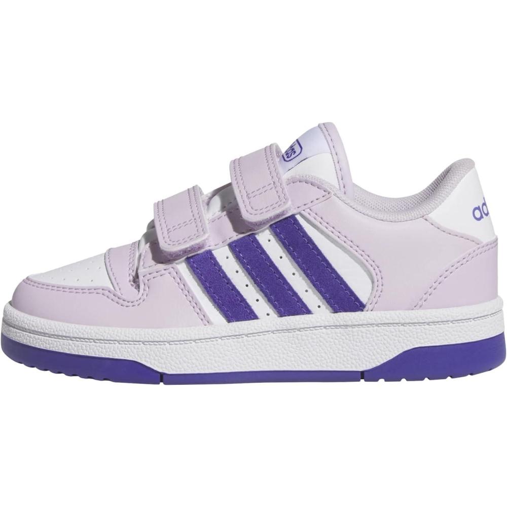 imageadidas Kids Break Start Hook ampamp Loop ShoeIce LavenderWhiteWhite