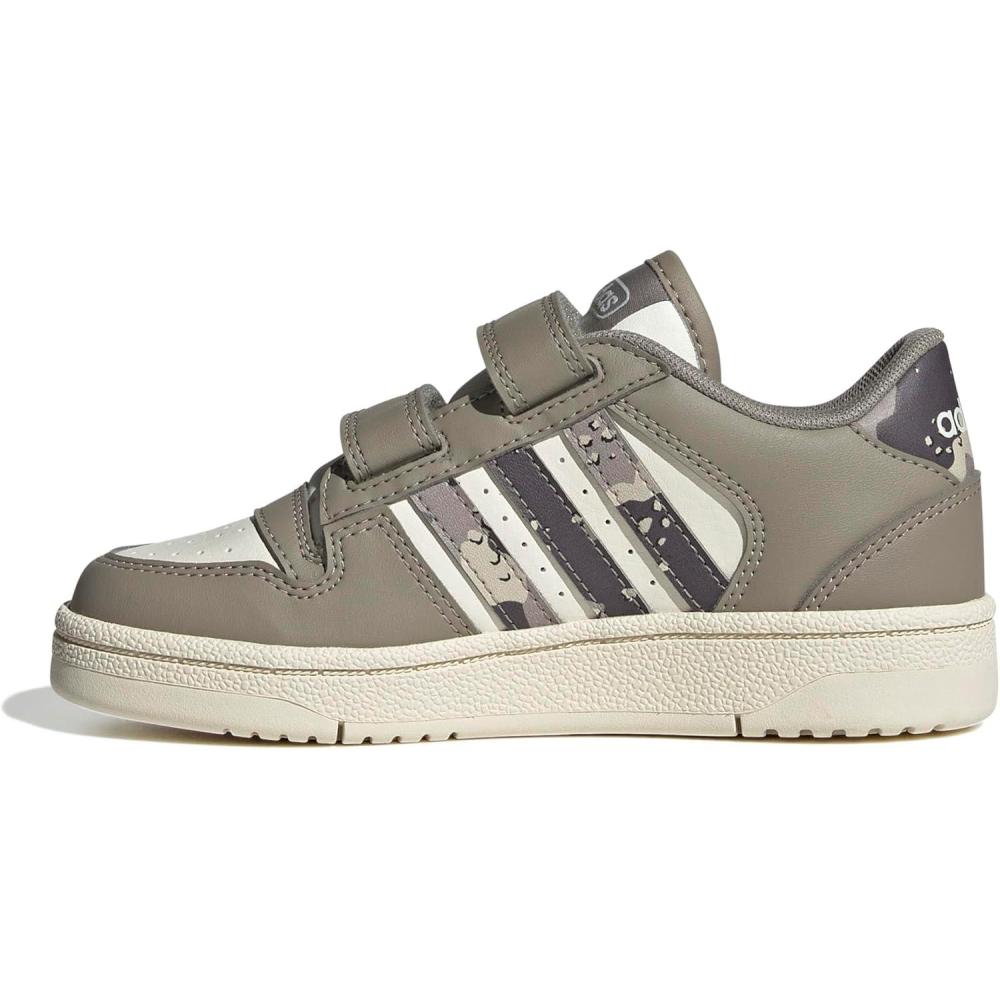 imageadidas Kids Break Start Hook ampamp Loop ShoePutty BeigeOff WhiteGranite