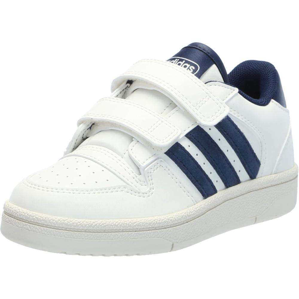 imageadidas Kids Break Start Hook ampamp Loop ShoeWhiteNight IndigoOff White