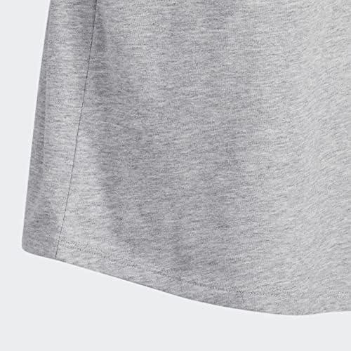 imageAdidas Girls Short Sleeve Cotton Scoop Neck Tee TShirtMedium Grey Heather