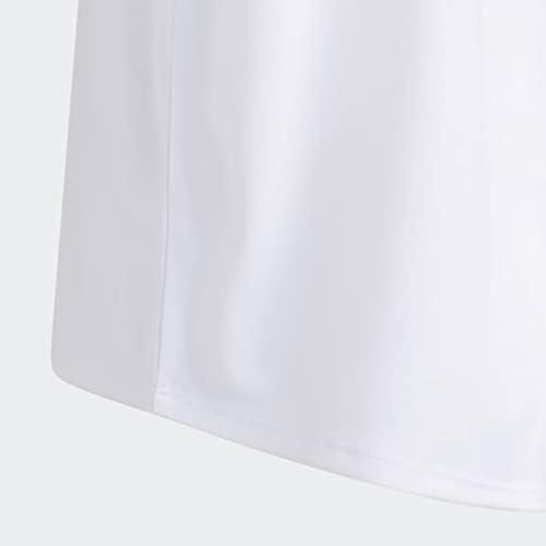 imageAdidas Girls Short Sleeve Cotton Scoop Neck Tee TShirtWhite
