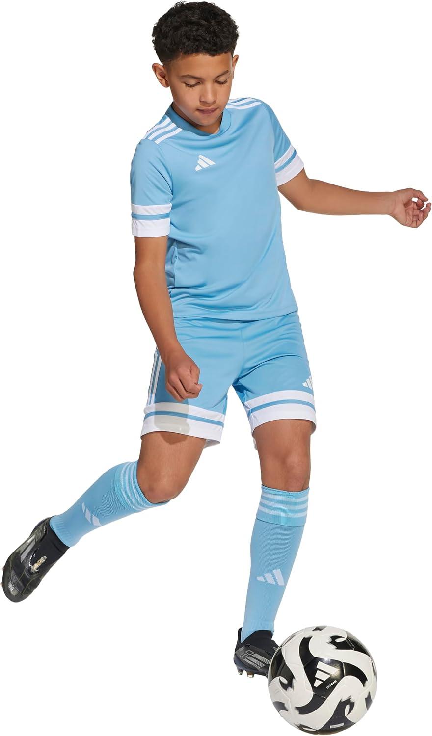 imageAdidas UnisexChild Squadra 25 ShortsTeam Light BlueWhite