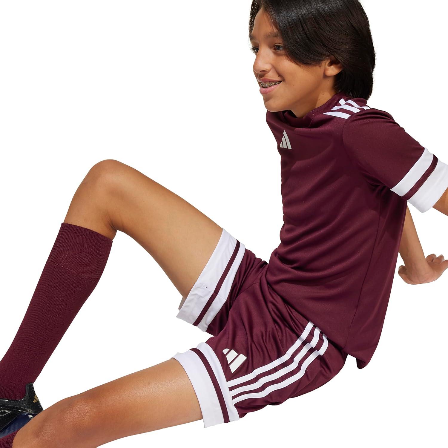 imageAdidas UnisexChild Squadra 25 ShortsTeam MaroonWhite