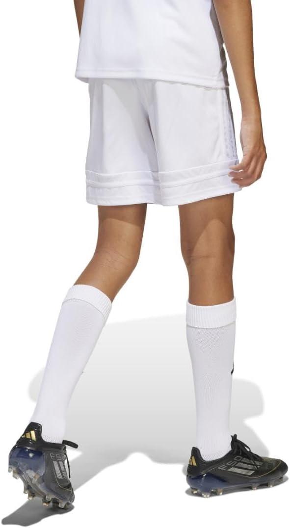 imageAdidas UnisexChild Squadra 25 ShortsWhiteWhiteBlack