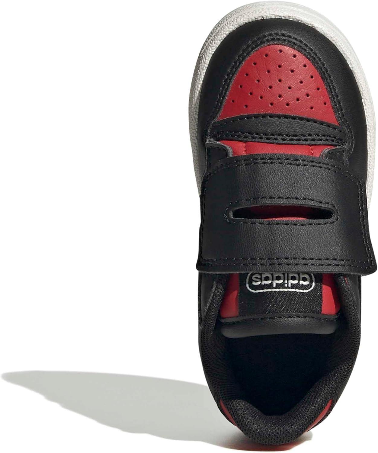 imageadidas Baby Boys Break Start Hook ampamp Loop SneakersBlackCollegiate RedWhite