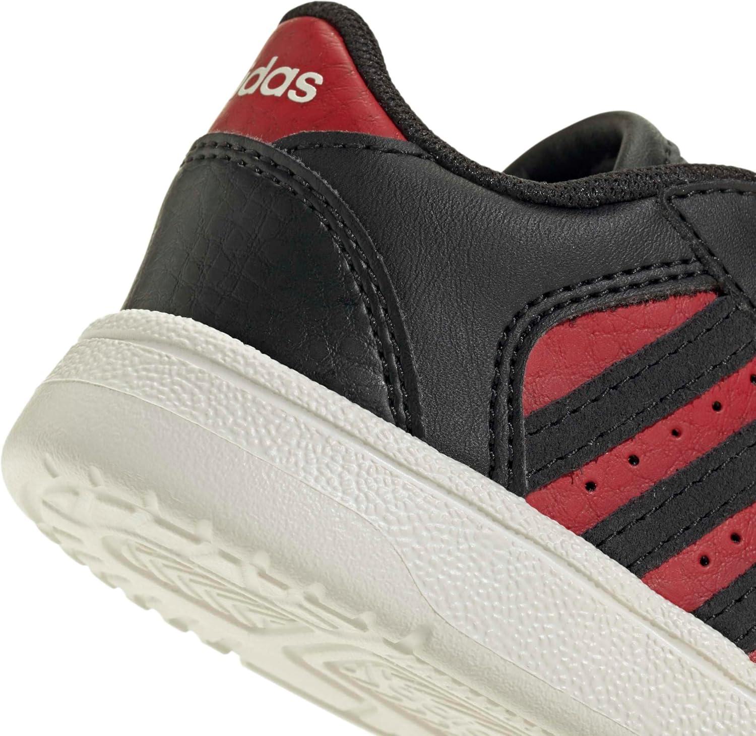 imageadidas Baby Boys Break Start Hook ampamp Loop SneakersBlackCollegiate RedWhite