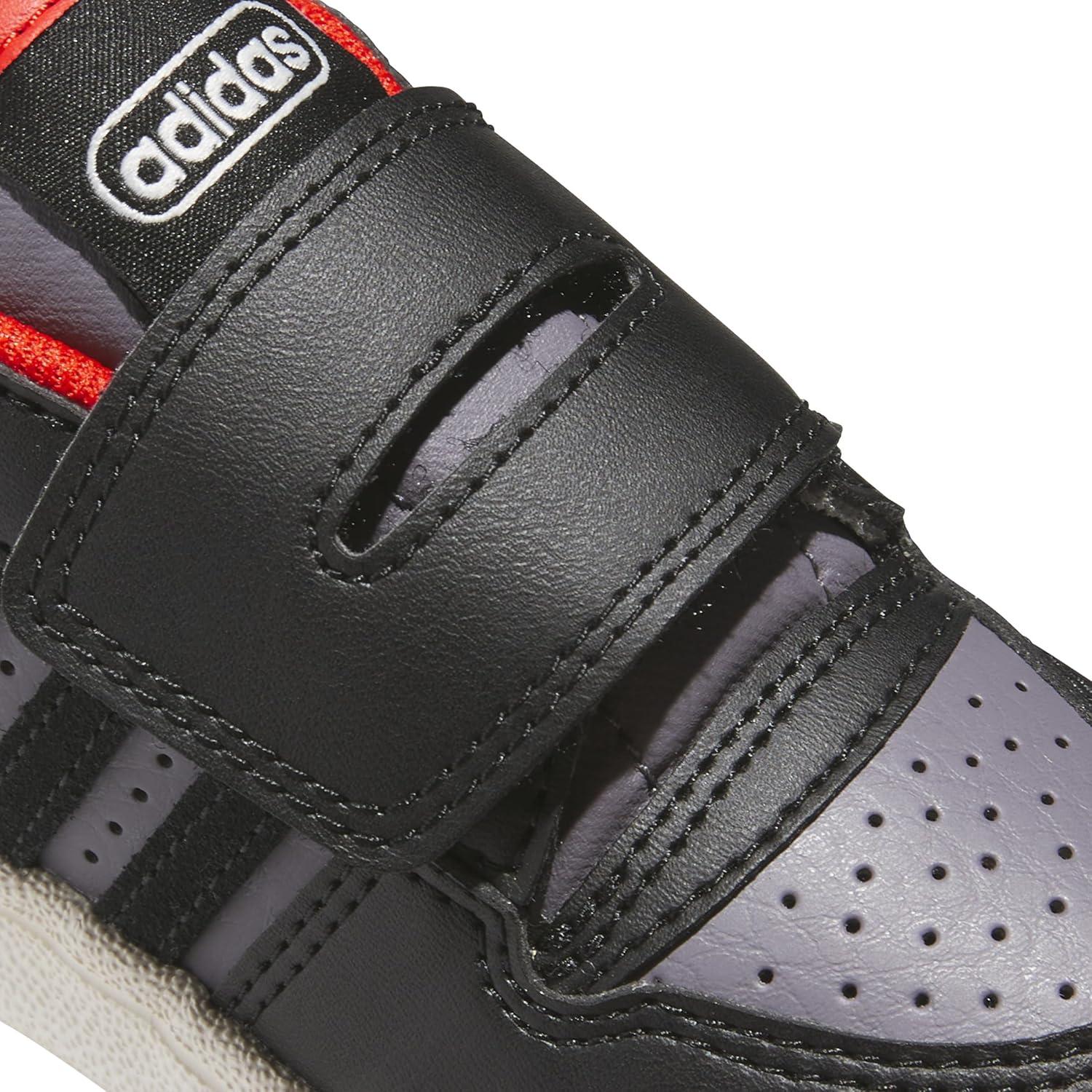 imageadidas Baby Boys Break Start Hook ampamp Loop SneakersBlackTrace GreyRed