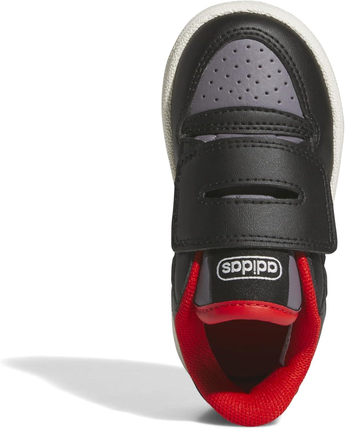 imageadidas Baby Boys Break Start Hook ampamp Loop SneakersBlackTrace GreyRed