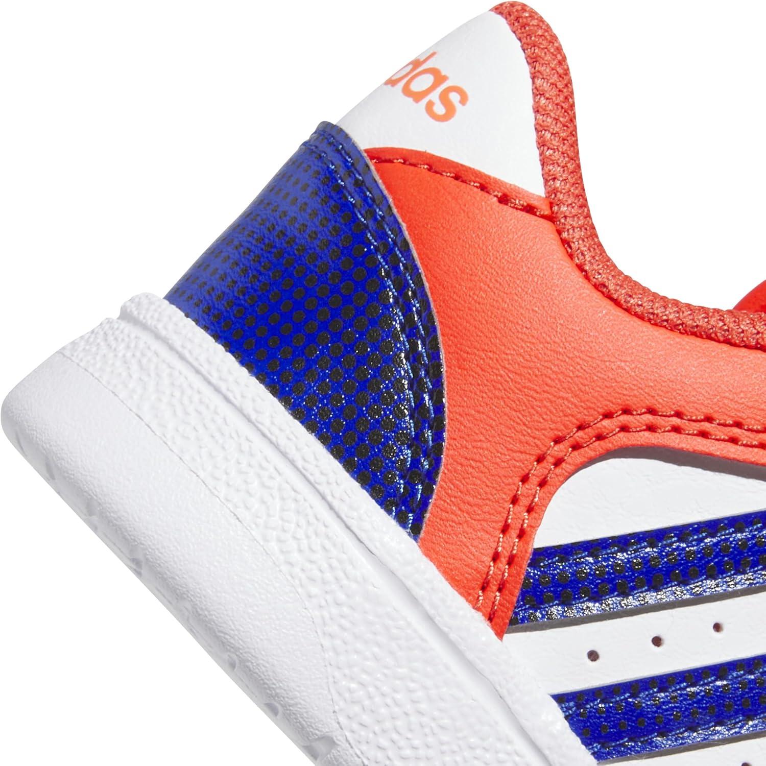 imageadidas Baby Boys Break Start Hook ampamp Loop SneakersBright RedEquipment BlueWhite
