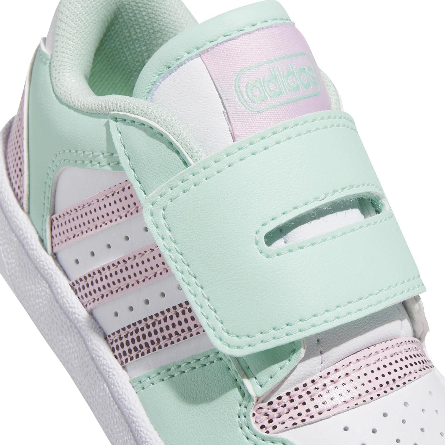 imageadidas Baby Boys Break Start Hook ampamp Loop SneakersClear MintClear PinkBlack