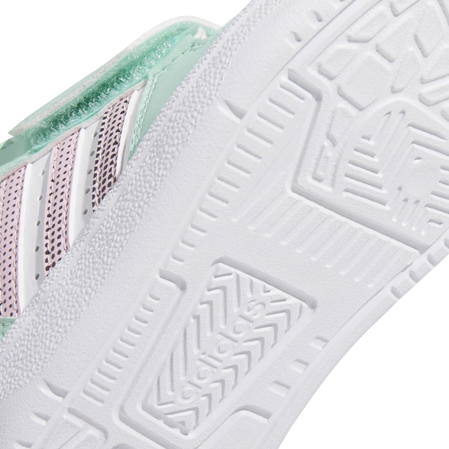 imageadidas Baby Boys Break Start Hook ampamp Loop SneakersClear MintClear PinkBlack