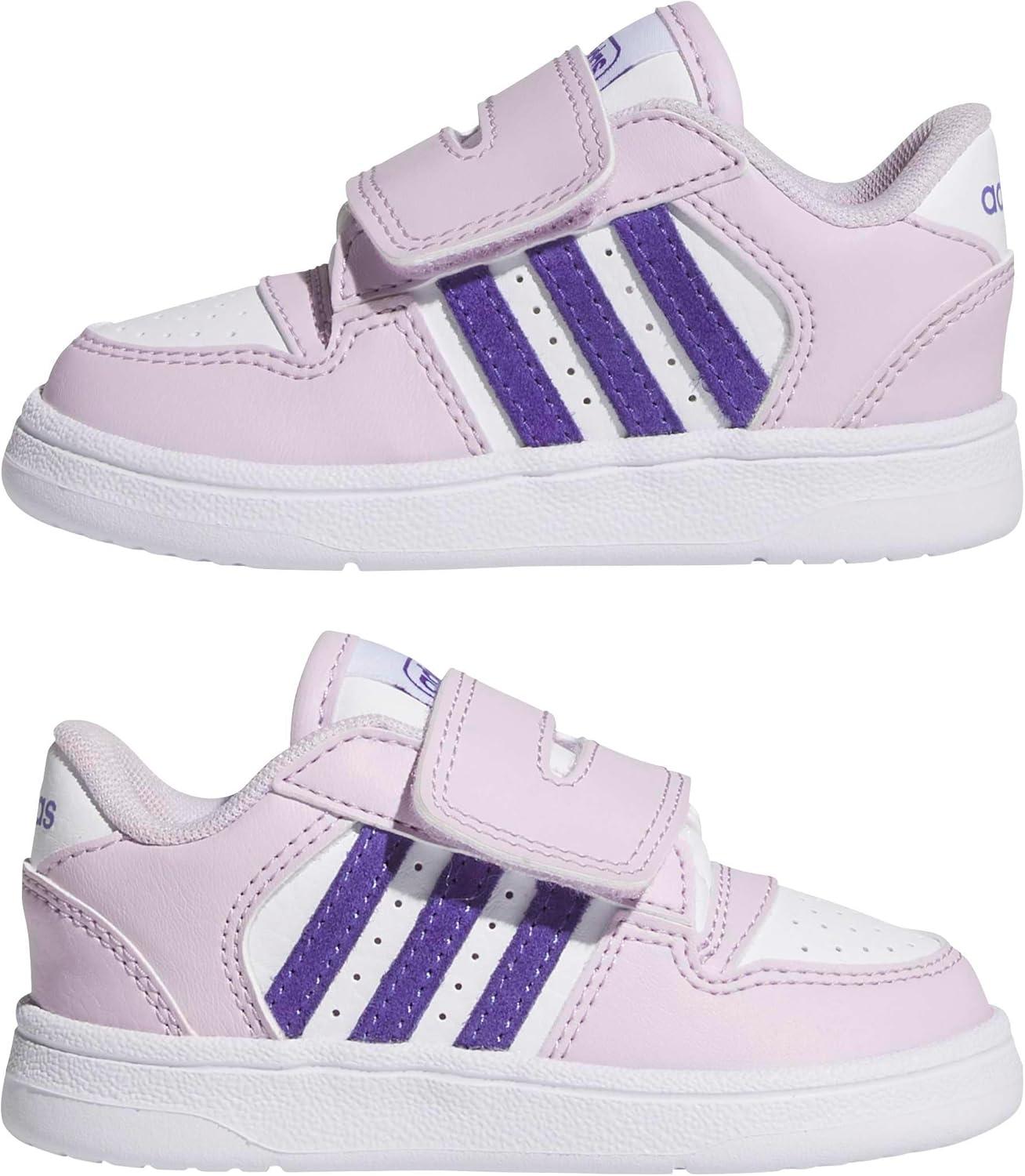 imageadidas Baby Boys Break Start Hook ampamp Loop SneakersIce LavenderPurpleWhite