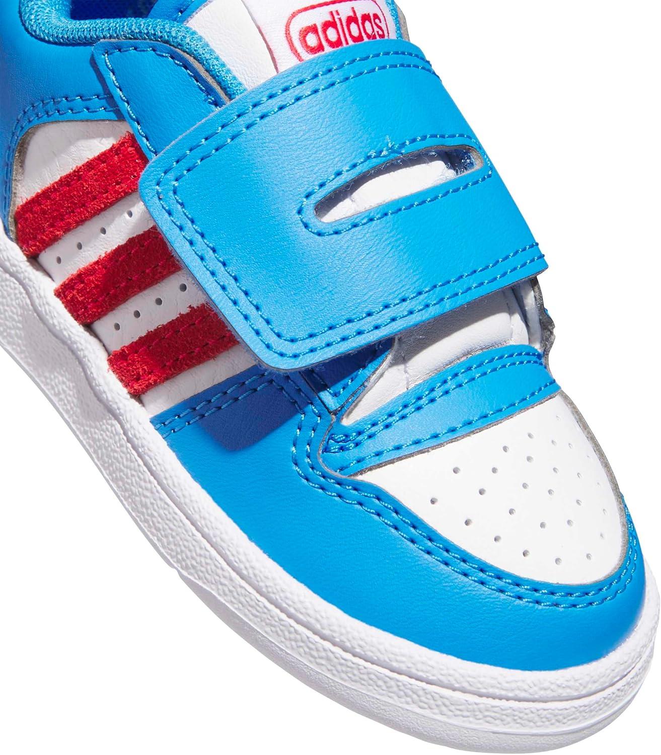 imageadidas Baby Boys Break Start Hook ampamp Loop SneakersLucid Ray BluePure RubyWhite