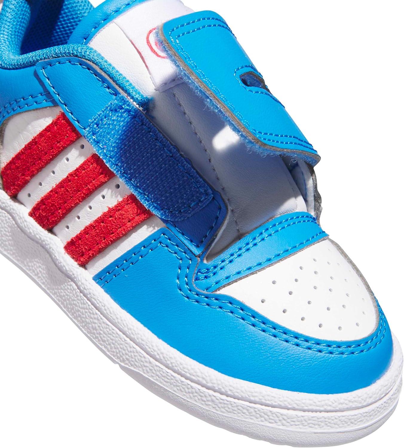 imageadidas Baby Boys Break Start Hook ampamp Loop SneakersLucid Ray BluePure RubyWhite