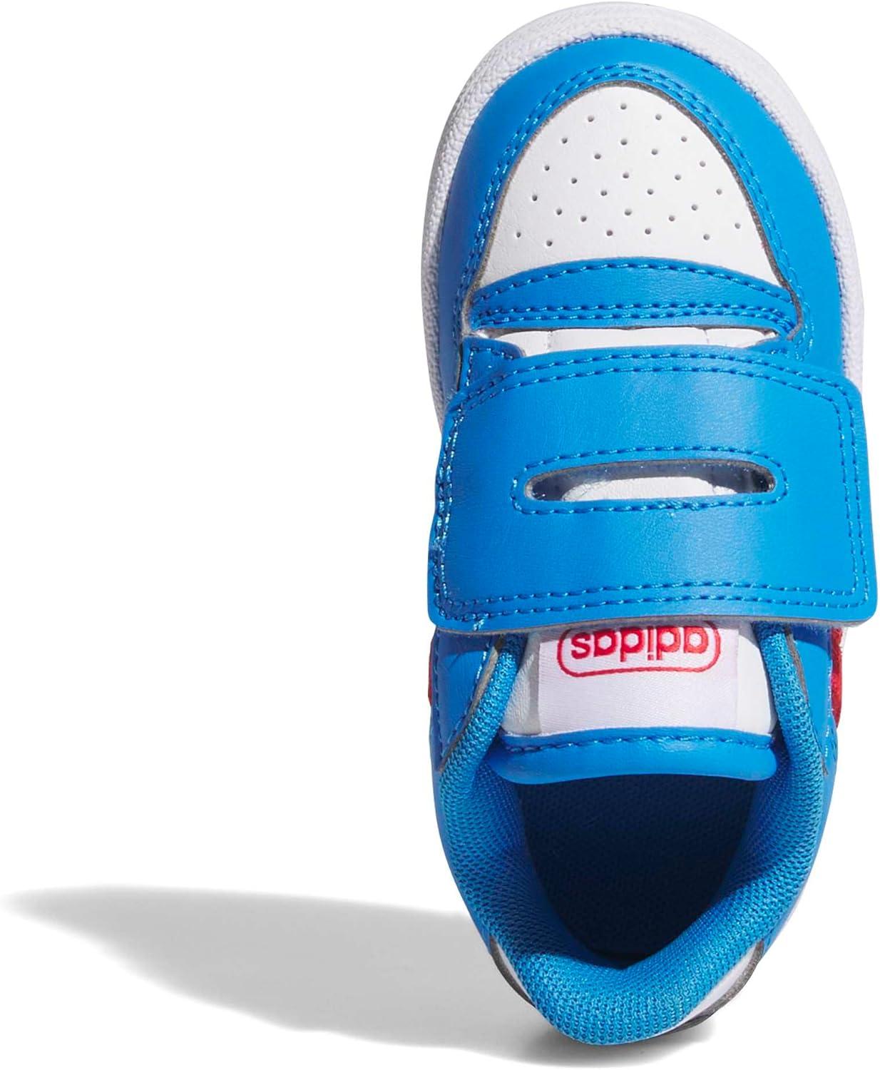 imageadidas Baby Boys Break Start Hook ampamp Loop SneakersLucid Ray BluePure RubyWhite