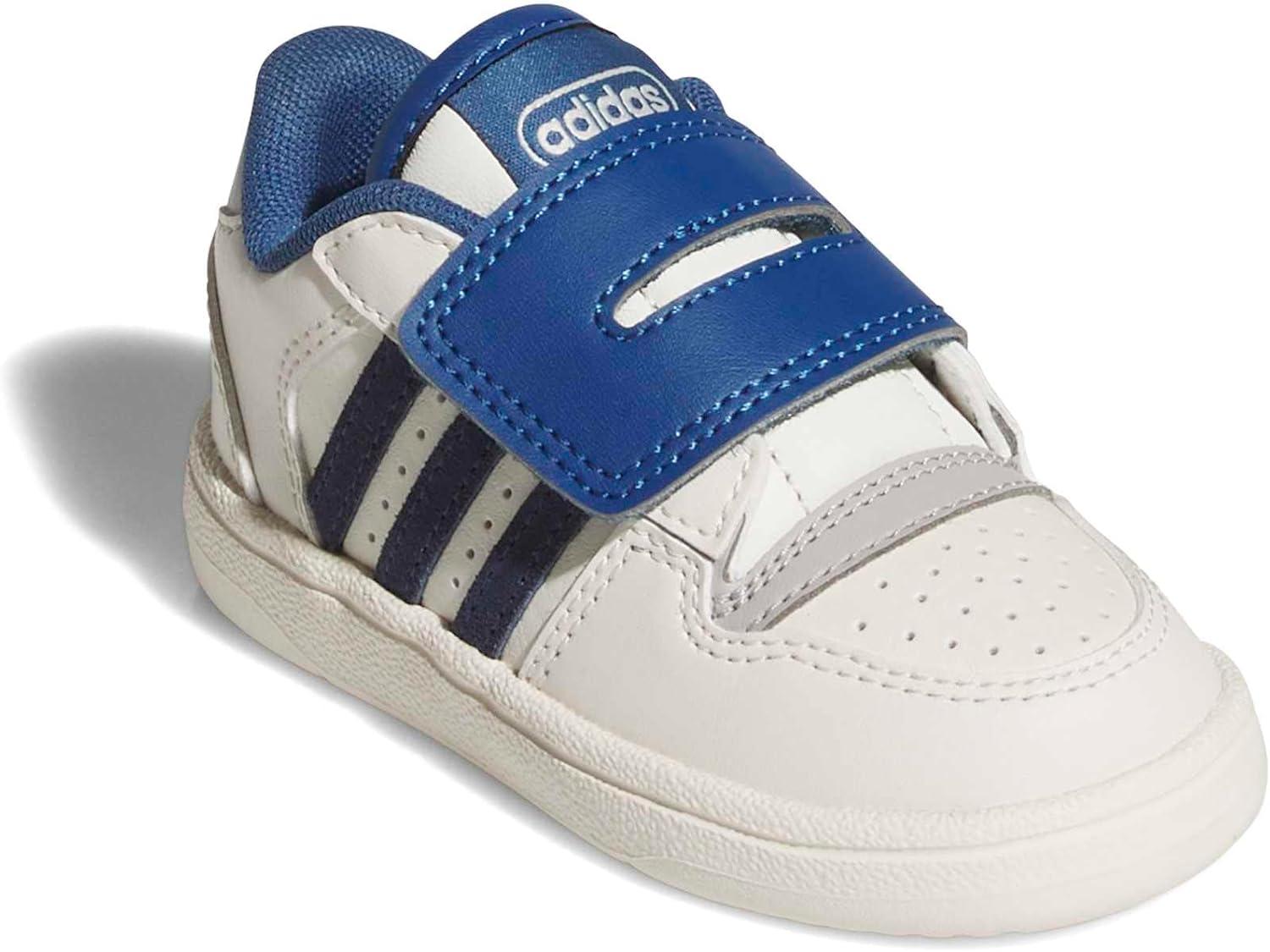 imageadidas Baby Boys Break Start Hook ampamp Loop SneakersOff WhiteDark Blue