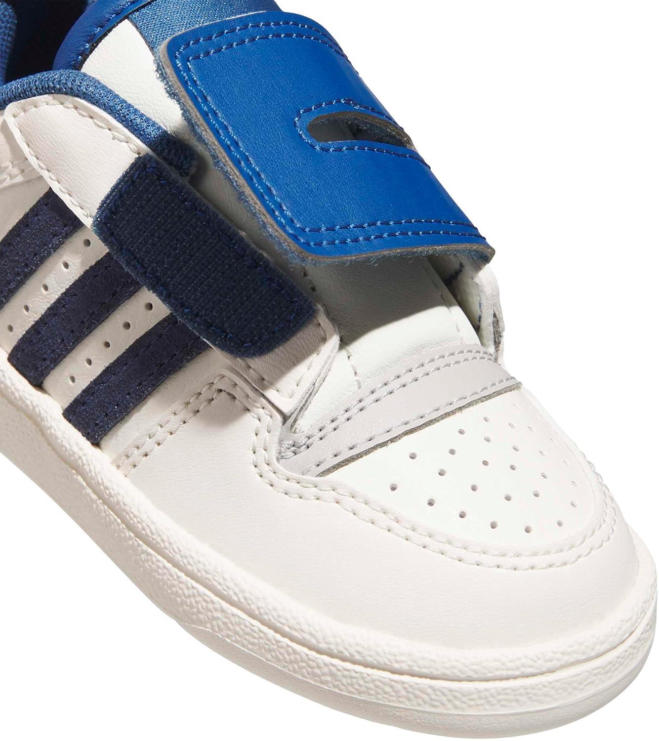 imageadidas Baby Boys Break Start Hook ampamp Loop SneakersOff WhiteDark Blue