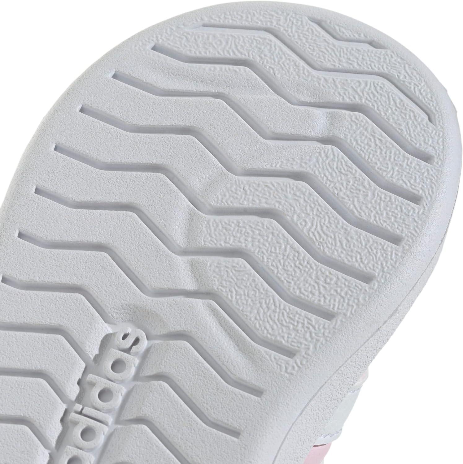 imageadidas BabyBoys Streetalk Elastic Lace SneakerClear PinkWhiteGrey