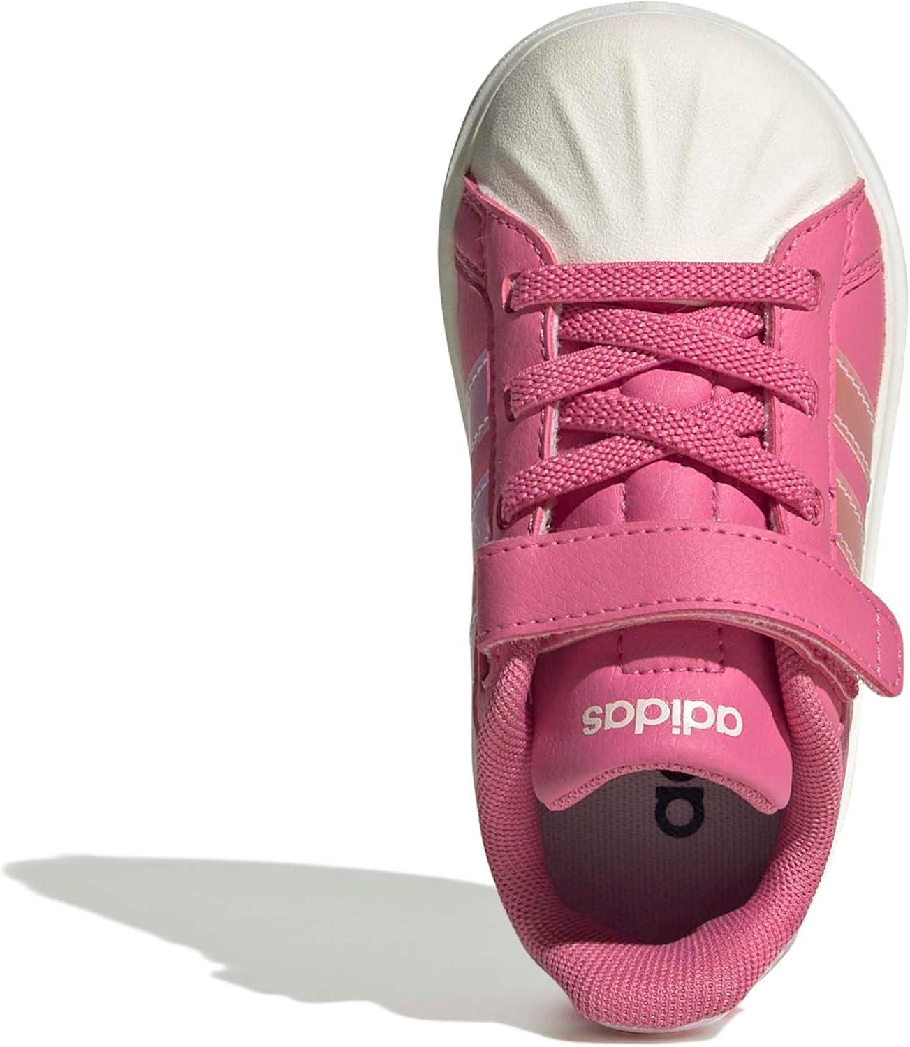 imageadidas BabyBoys Streetalk Elastic Lace SneakerPink FusionWhiteWonder Quartz
