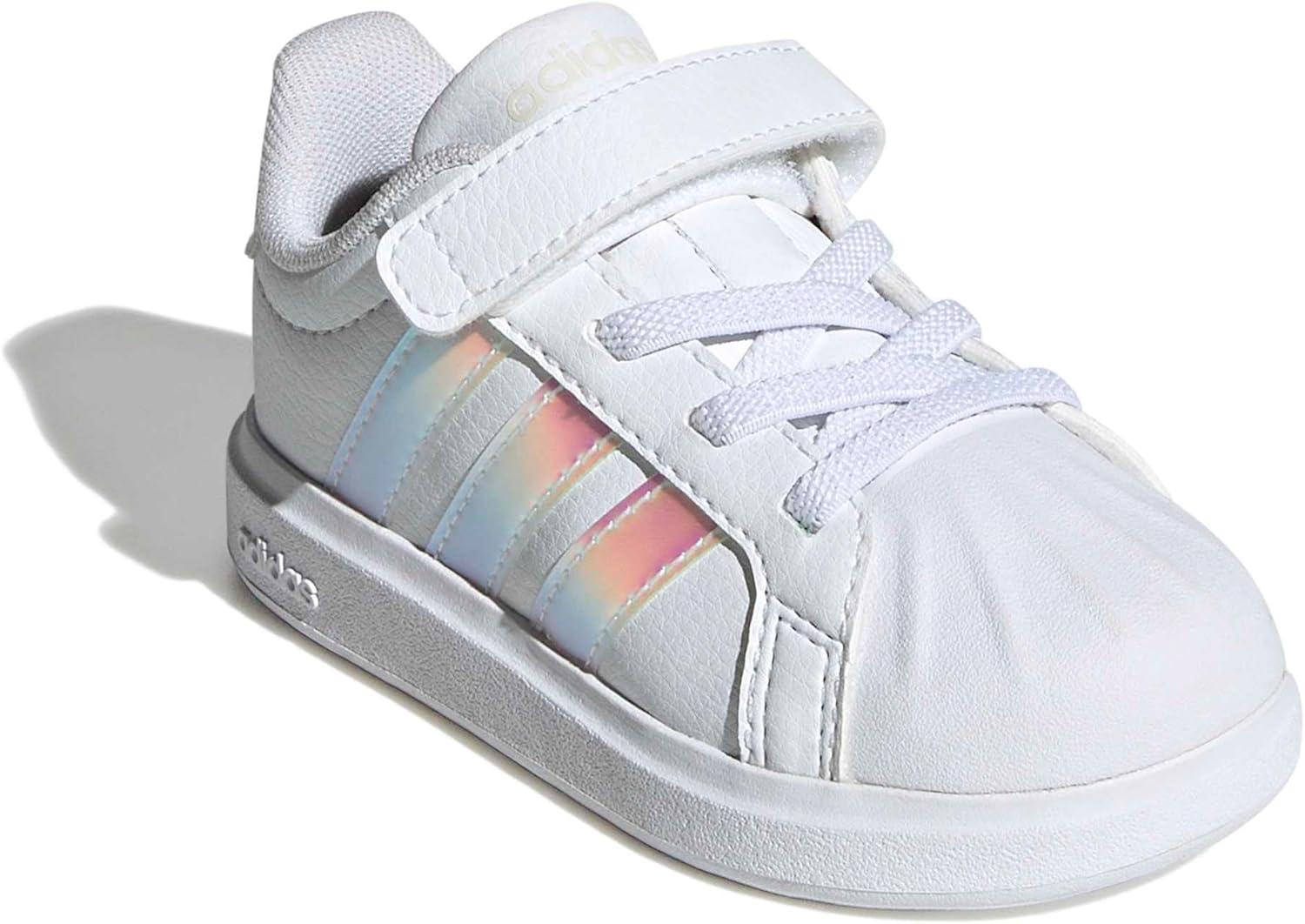 imageadidas BabyBoys Streetalk Elastic Lace SneakerWhiteIridescentWhite