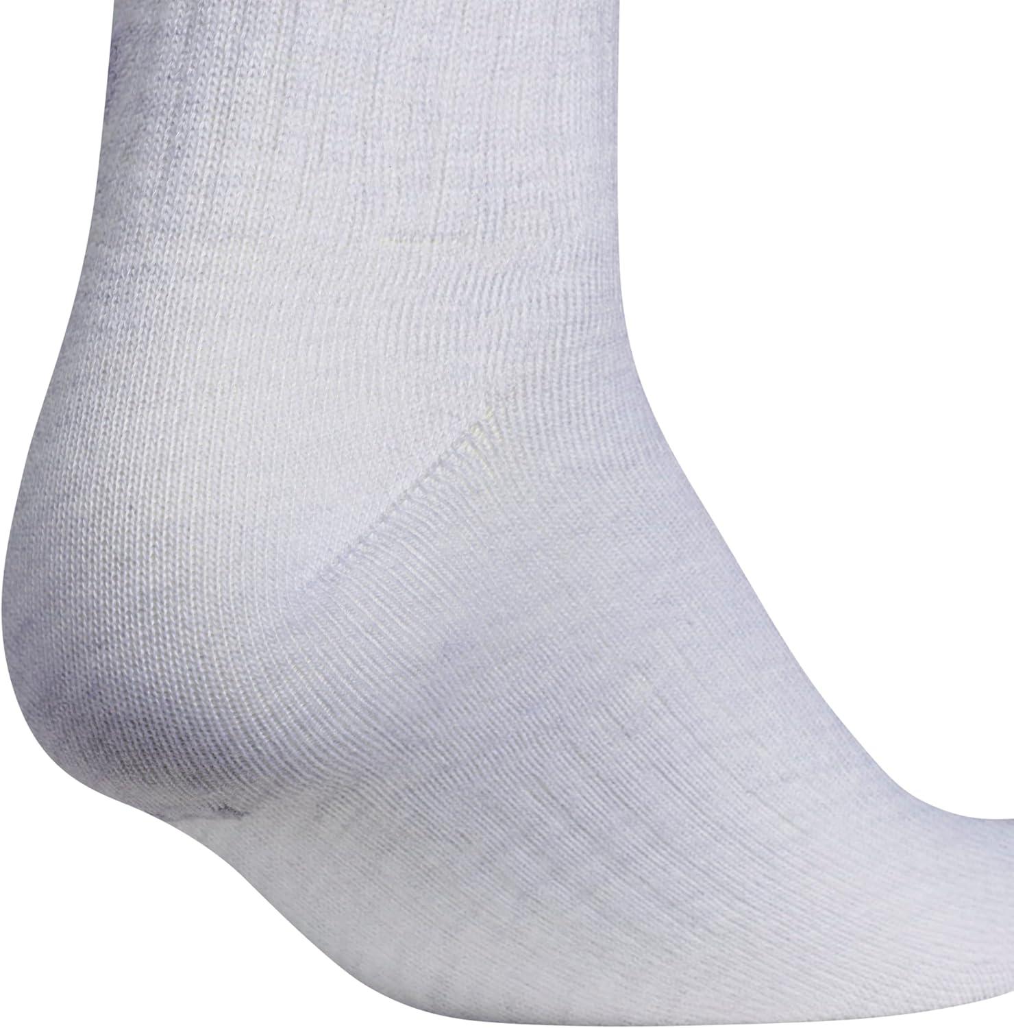 imageadidas Unisex Kids Quarter Ankle Socks for Boys and Girls Youth 6pack Superlite Breathable and Lightweight DiscontinuedCool Light HeatherSemi Green SparkPreloved Ink BlueClassic