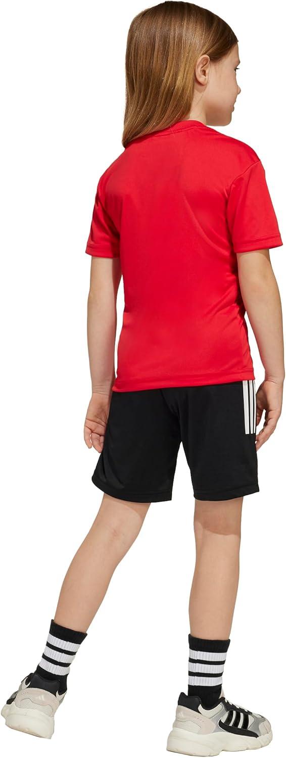 imageadidas UnisexKids x Marvel IronMan Sportswear TShirt Set Pure RubyWhite Small