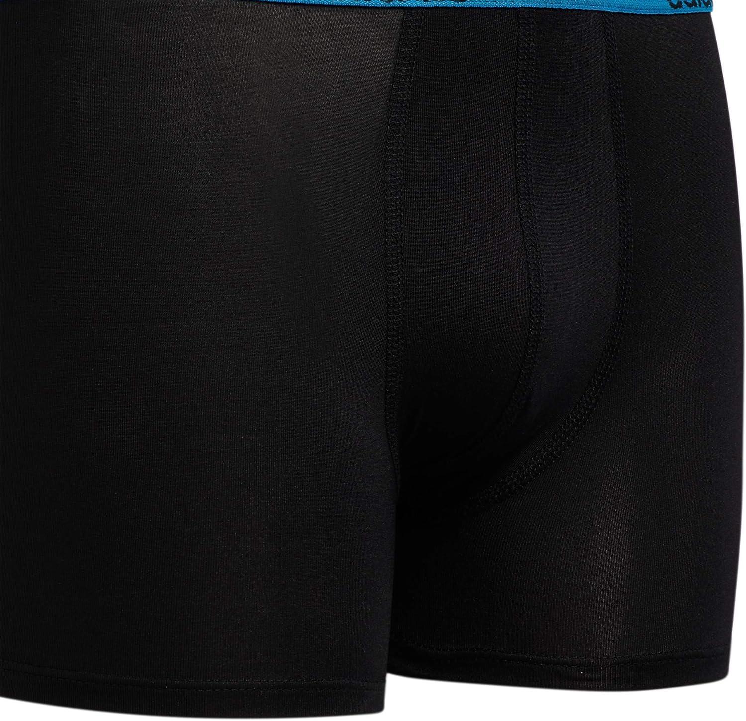 imageadidas Youth Microfiber Boxer Brief Multipack Athletic Underwear for Kids BoysBlackSolar BlueSemi Solar Slime GreenPerformance