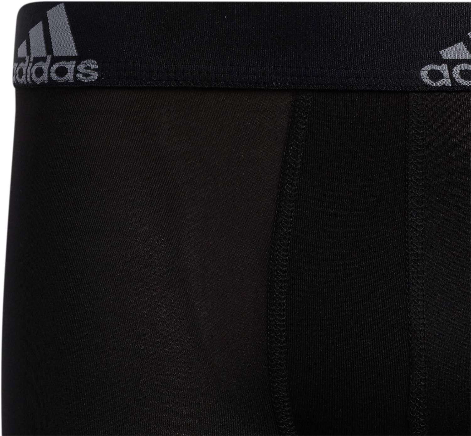 imageadidas Youth Performance 4Pack Boxer Brief DISCONTINUEDBlackGreyPerformance