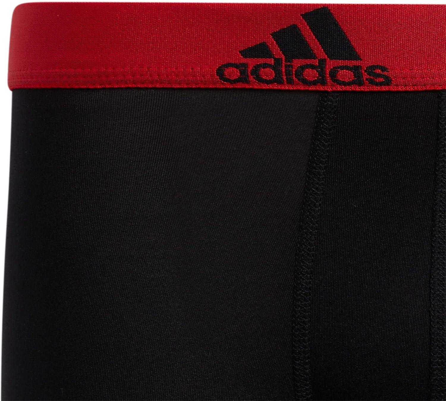 imageadidas Youth Performance 4Pack Boxer Brief DISCONTINUEDScarlet RedBlackGreyPerformance