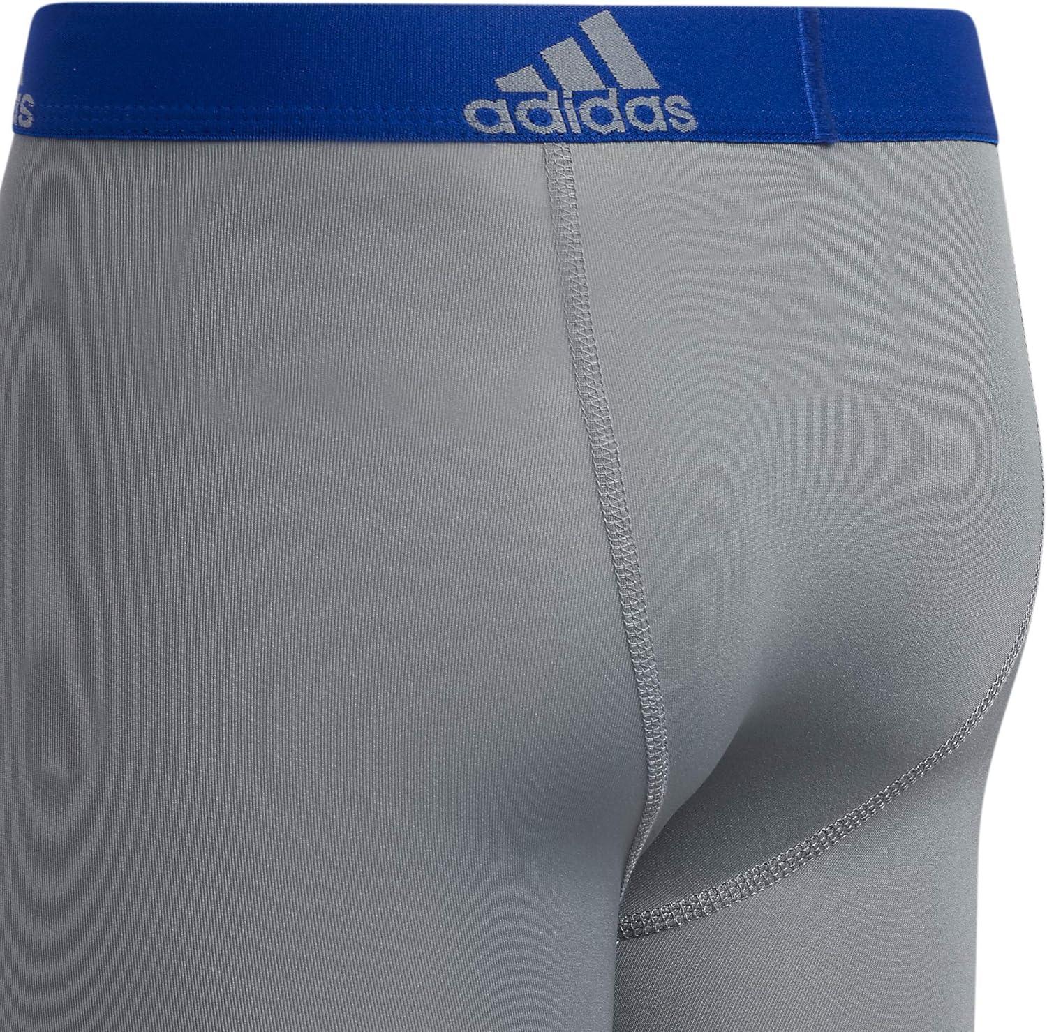 imageadidas boys Youth Microfiber 4pack Long Boxer BriefCollegiate Royal BlueGreyCollegiate Navy