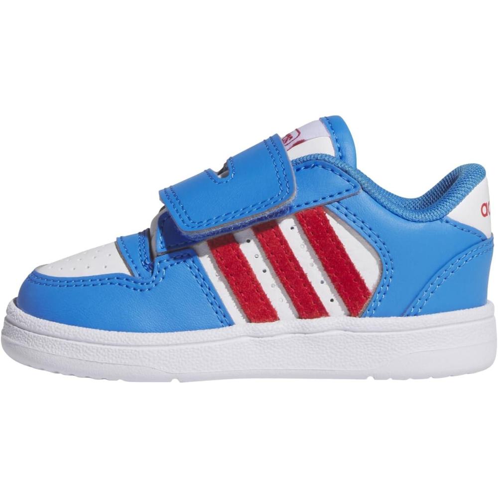 imageadidas Baby Boys Break Start Hook ampamp Loop SneakersLucid Ray BluePure RubyWhite