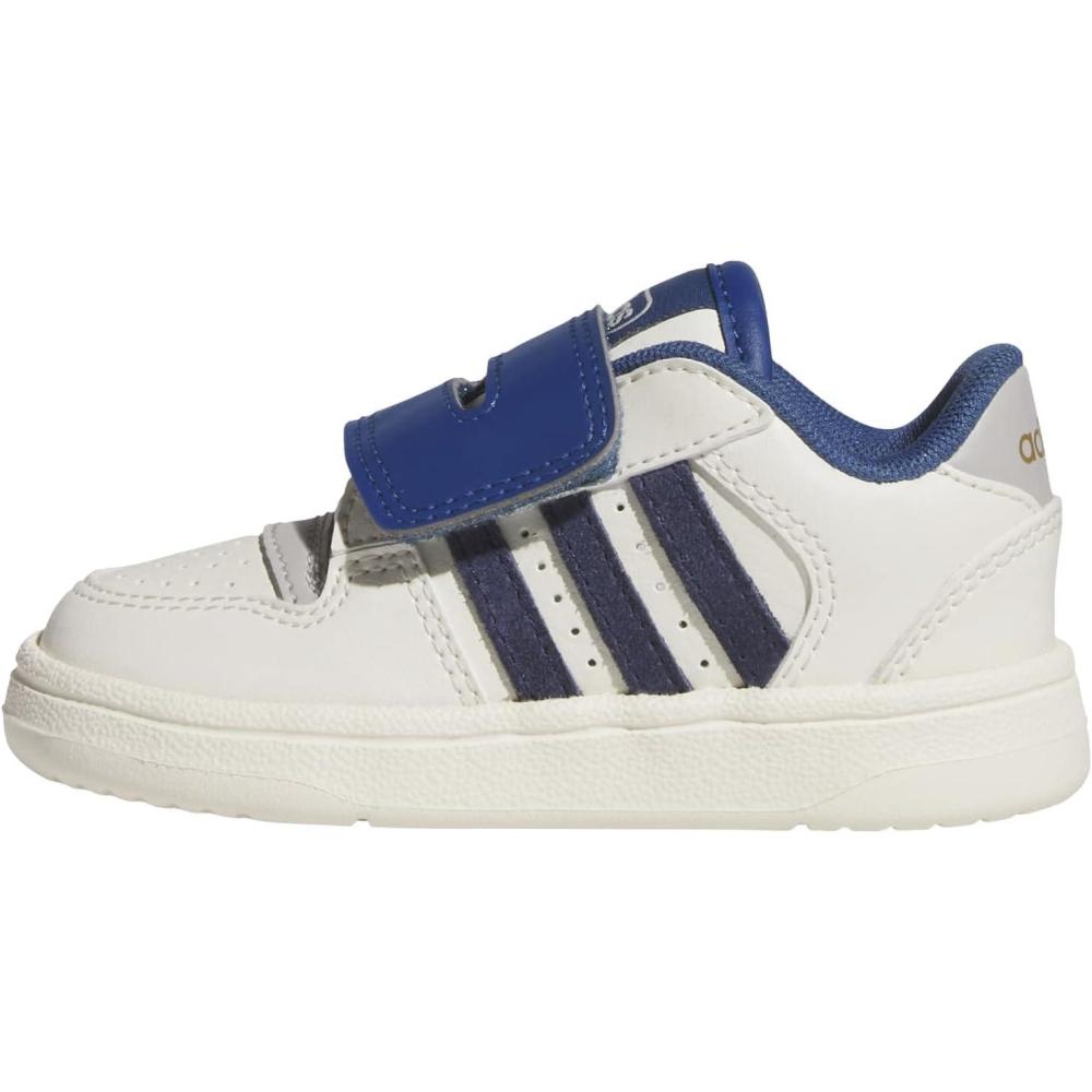 imageadidas Baby Boys Break Start Hook ampamp Loop SneakersOff WhiteDark Blue