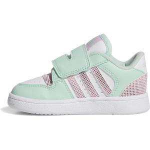 adidas Baby Boys’ Break Start Hook & Loop Sneakers(Clear Mint/Clear Pink/Black)
