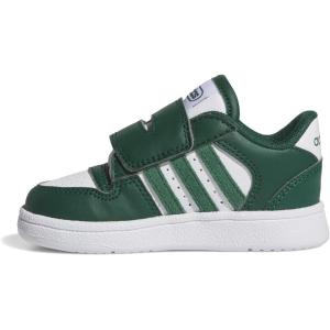 adidas Baby Boys’ Break Start Hook & Loop Sneakers(Collegiate Green/Collegiate Green/White)
