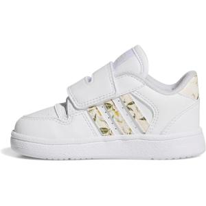 adidas Baby Boys’ Break Start Hook & Loop Sneakers(White/Cream White/White)