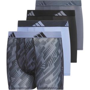 adidas Youth Microfiber Boxer Brief (Multipack) Athletic Underwear for Kids Boys(Black/Blue Spark/Grey/Microfiber/Graphic)