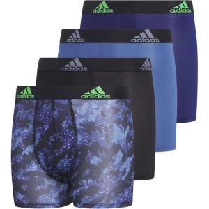 adidas Youth Microfiber Boxer Brief (Multipack) Athletic Underwear for Kids Boys(Galaxy Camo Black-dark Blue/Dark Blue/Black/Performance/Graphic)