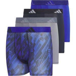 adidas Youth Microfiber Boxer Brief (Multipack) Athletic Underwear for Kids Boys(Semi Lucid Blue/Legend Ink Blue/Grey/Microfiber/Graphic)