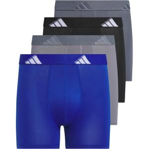 adidas Youth Microfiber Boxer Brief (Multipack) Athletic Underwear for Kids Boys(Team Royal Blue/Grey/Black/Microfiber)