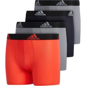 adidas Youth Performance 4-Pack Boxer Brief DISCONTINUED(Legend Ink Blue/Clear Onix Grey/Bright Red/Performance)