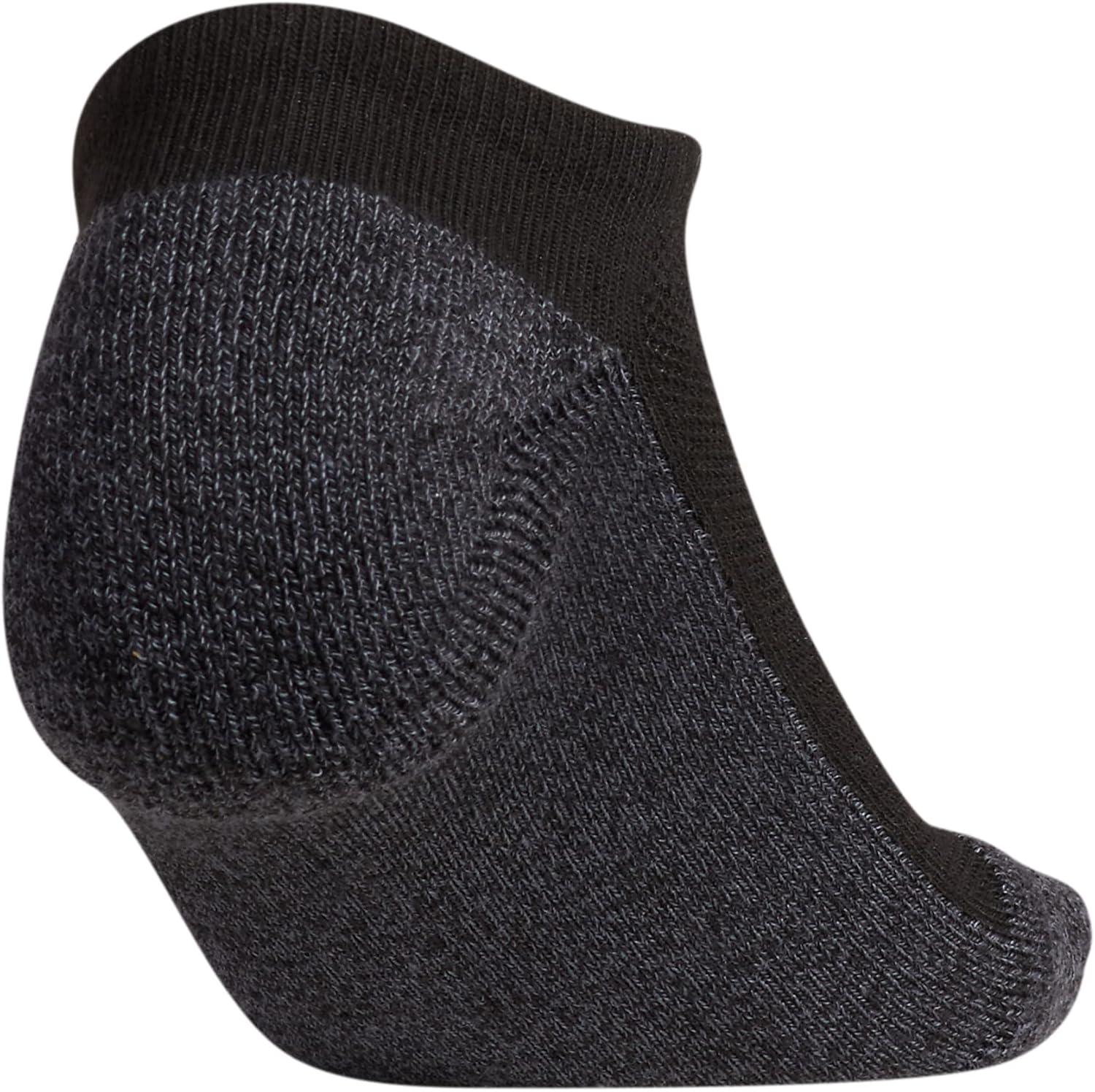 imageadidas Unisex Kids No Show Socks for Boys and Girls 6Pack Athletic Cushioned Low Profile Below AnkleBlackOnix GreyNight GreyStripe