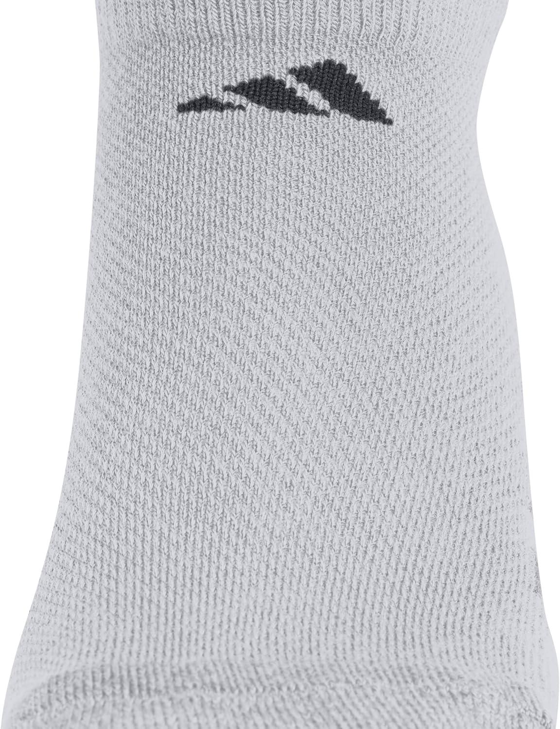 imageadidas Unisex Kids No Show Socks for Boys and Girls 6Pack Athletic Cushioned Low Profile Below AnkleCool Light HeatherCollegiate NavySemi Lucid Blue