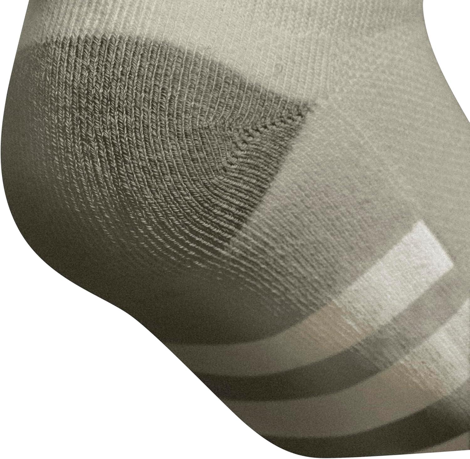 imageadidas Unisex Kids No Show Socks for Boys and Girls 6Pack Athletic Cushioned Low Profile Below AnkleSilver Pebble GreyPutty GreyWhite